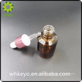 30ml best selling amber colored empty cosmetic glass dropper bottle